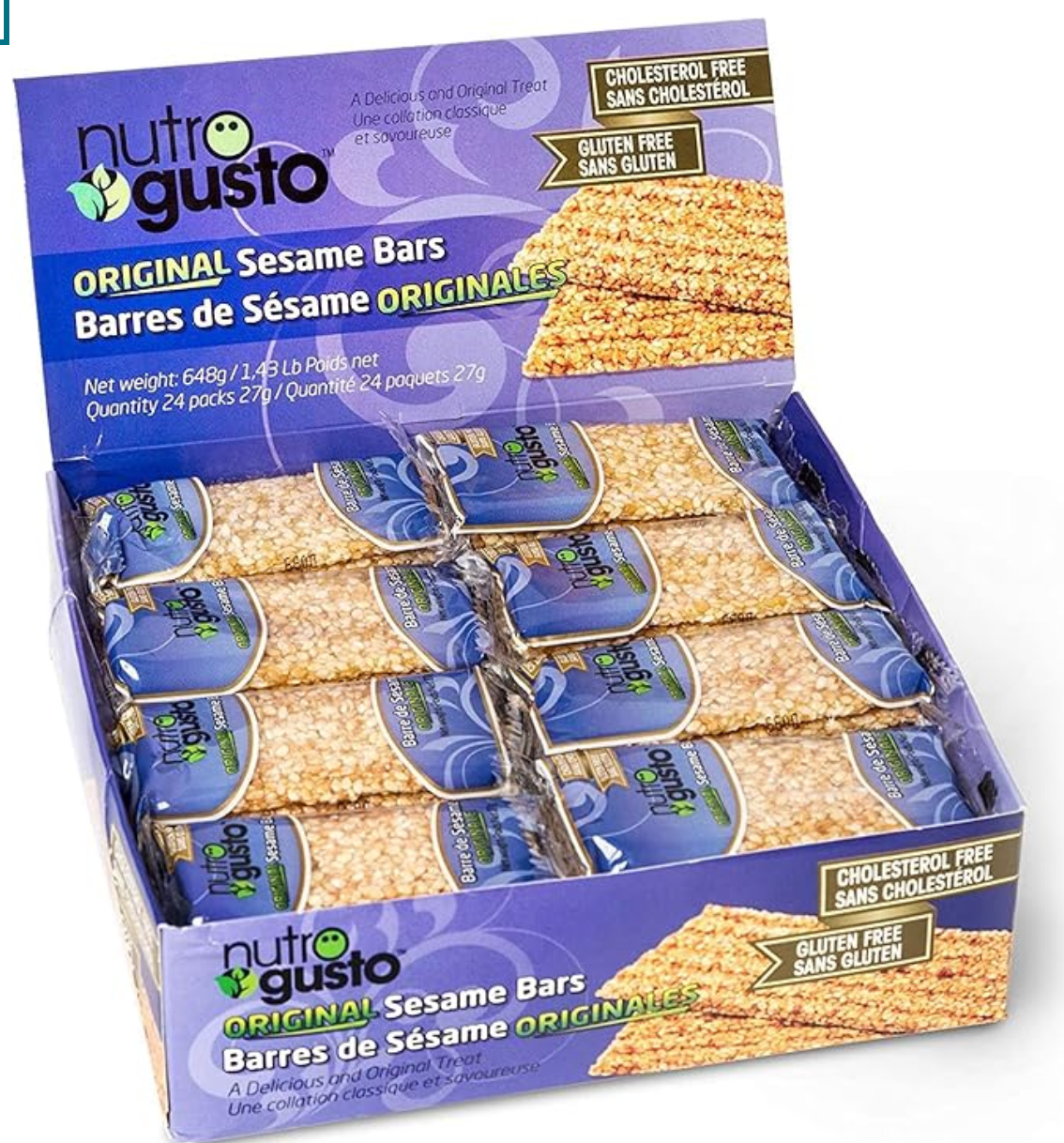 NUTRO GUSTO l Sesame Bars Original 24/Box