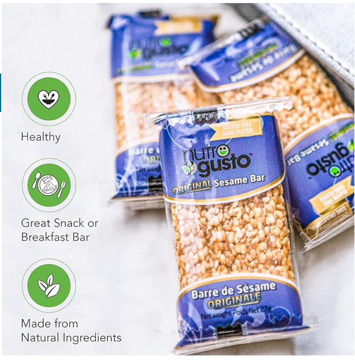 NUTRO GUSTO l Sesame Bars Original 24/Box