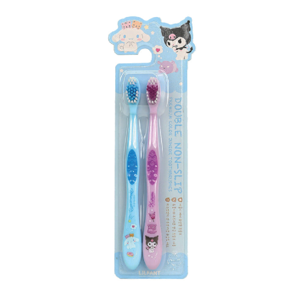 Kids Double Non-Slip 2 Colors Toothbrushes