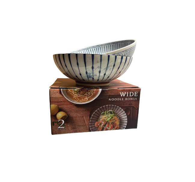 Japanese Wide Noodle Bowl 2P Set