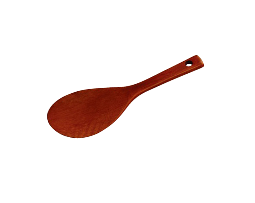 Lacquered Wood Rice Scoop