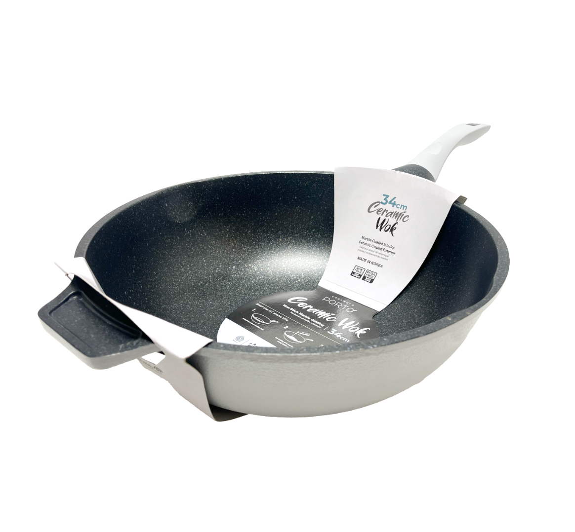 Porto Ceramic Wok 34cm